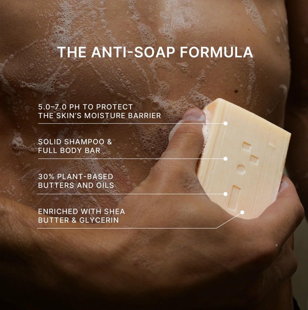 Hair and Body Cleansing Bar Citron and Sea Salt - The Coach Shop