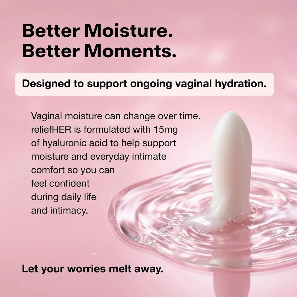 reliefHER Vaginal Hydration Melts - The Coach Shop